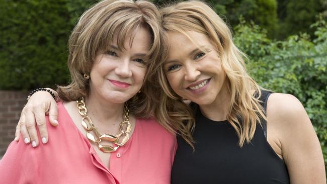 Janet Andrewartha with her Neighbours co-star Carla Bonner. Pic: Channel 10