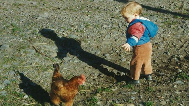 As a child in Scotland. Pictures: supplied