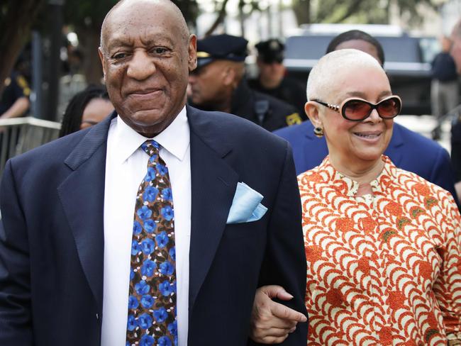 Bill Cosby and his wife Camille. Picture: AFP