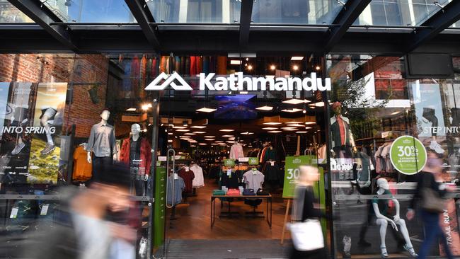 Kathmandu’s profit has fallen by more than 80 per cent. Picture: David Mariuz/ AAP