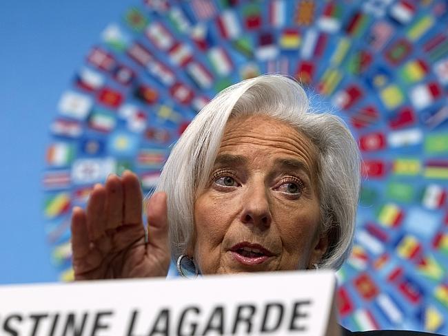 Bailout ... IMF boss Christine Lagarde is preparing a $15 billion bailout for Ukraine, after Russia seized Crimea. Picture: AP