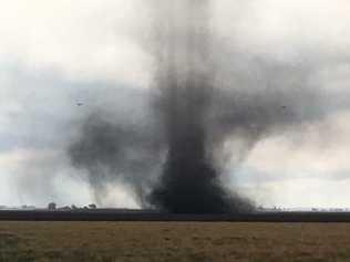 Landspout near Cecil Plains, captured by Claire Flegler. Picture: Claire Flegler