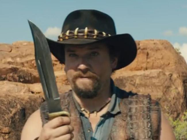 Danny McBride relished his role in the cheeky campaign. Picture: Dundee Movie