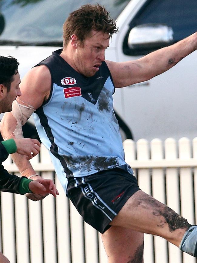 Nick Meese in action for Aberfeldie. Picture: Hamish Blair