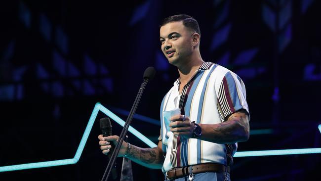 Guy Sebastian accepts the ARIA Award Song of The Year. Picture: Getty