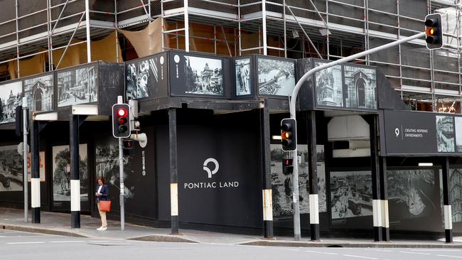 Bishara led the teen to an empty construction site on the corner of Bridge and Loftus streets in Sydney’s CBD. Picture: Toby Zerna