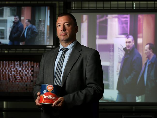 AFP detective superintendent Matt Warren — pictured in the AFP building control centre — led the massive operation. Picture: Brendan Francis