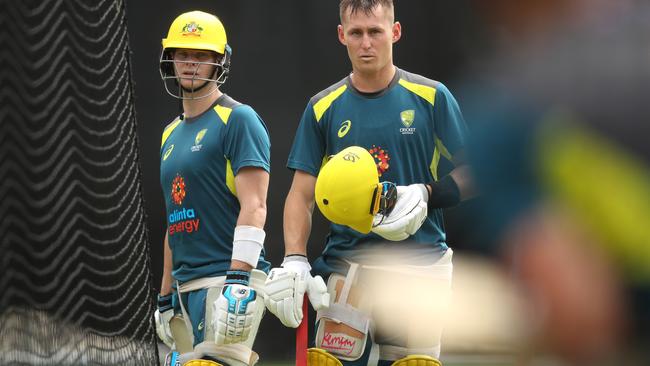 Australia has been training at the SCG ahead of the their ODI series v New Zealand. Picture. Phil Hillyard