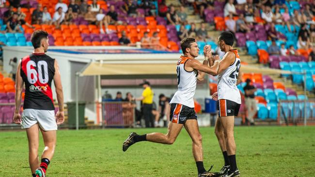 Matt Ryan as the NTFL Buffaloes' mens side beat the Essendon Bombers. Picture: Pema Tamang Pakhrin