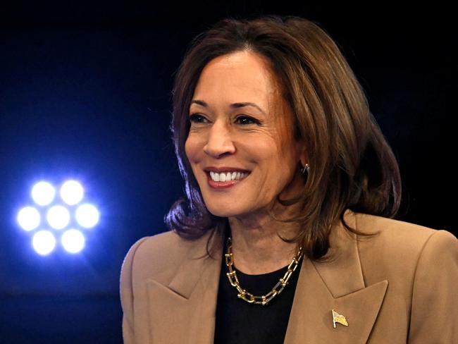 US Vice President and Democratic presidential candidate Kamala Harris smiles during a Town Hall event hosted by Univision at the University of Nevada Las Vegas, in Las Vegas, Nevada, on October 10, 2024. (Photo by Patrick T. Fallon / AFP)