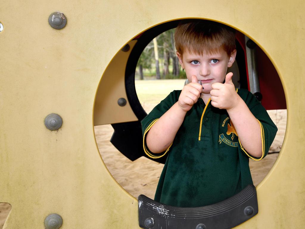 My First Year 2023: Murphy's Creek State School prep student Dante Cunningham, February 14, 2023. Picture: Bev Lacey