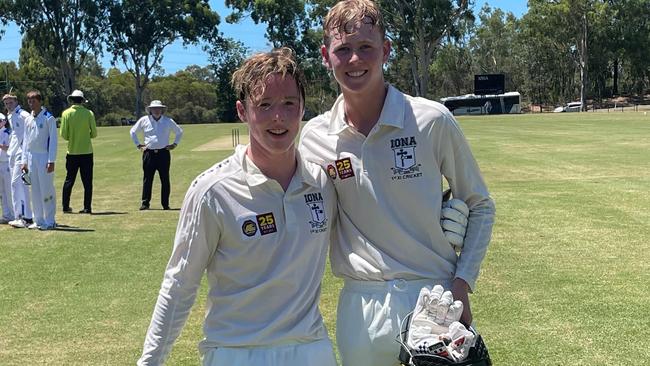 Iona College pair – left is Zayne Thomas and right is Harley Malpass.