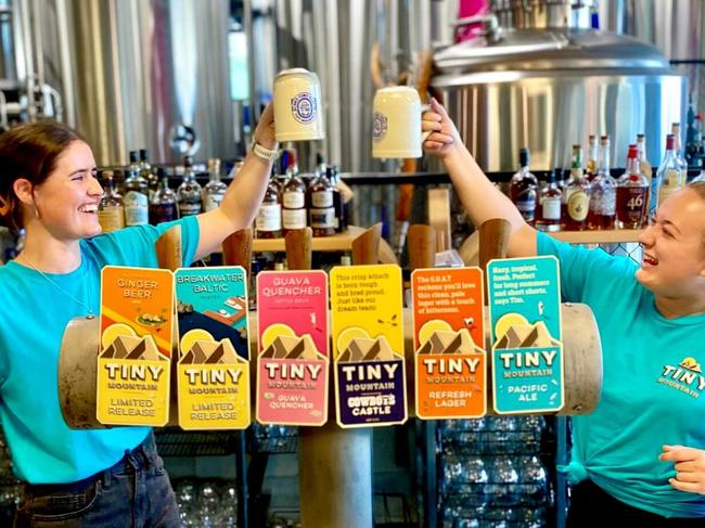 Tiny Mountain Brewery staff in the lead up to OKT-TINY-FEST 2022. Picture: Tiny Mountain.