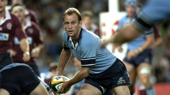Waratahs halfback Chris Whitaker in action against the Reds in 2005.