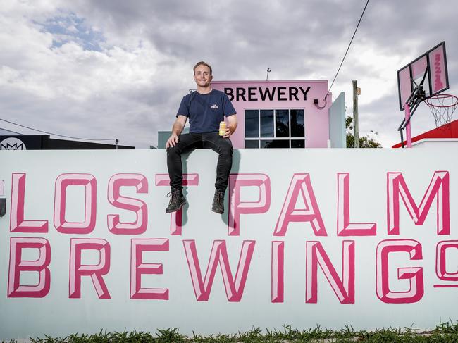 Lost Palms marketing manager Zak Nalder samples a brew ahead of the Gold Coast Beer and Cider Festival. Pic Tim Marsden