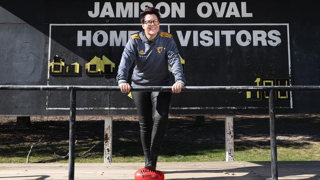 Newly appointed AFLW Hawthorn coach Bec Goddard. Picture: NCA NewsWire / Gary Ramage