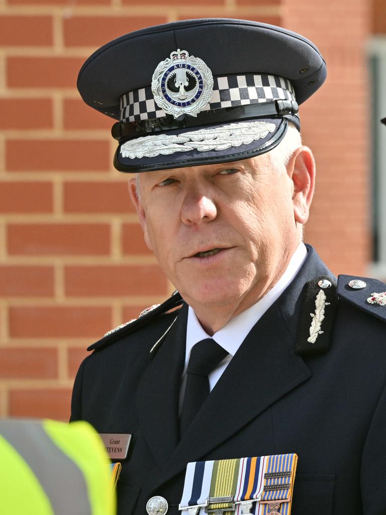 Police Commissioner Grant Stevens at the Fort Largs Police Academy. Picture: NCA NewsWire / Brenton Edwards