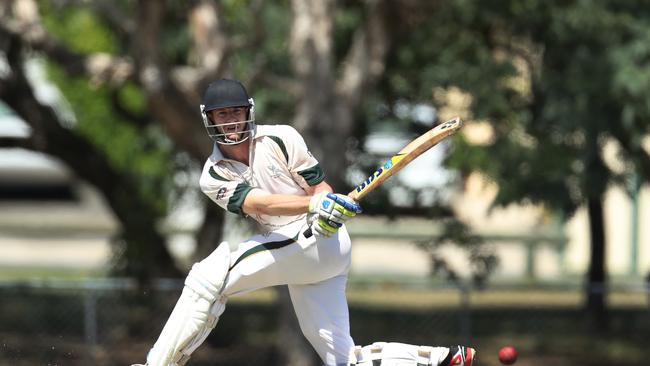 Kookaburra Cup, Queens v Coomera-Hope Island. Queens batsman James Spargo. Picture by Scott Fletcher