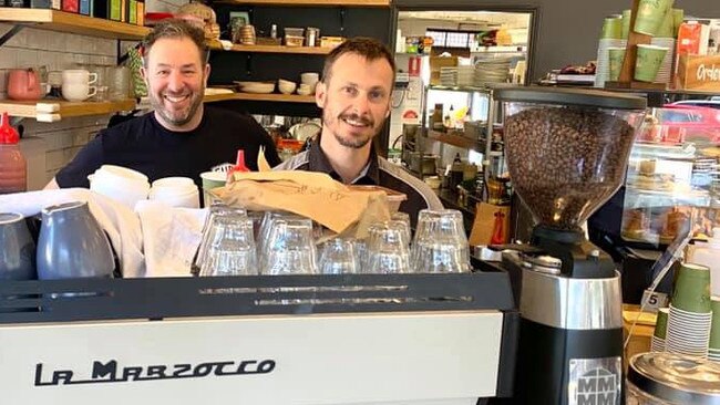 Fuel Espresso founders Shak Blitz (left) and Mark Howlett. Picture: Fuel Espresso