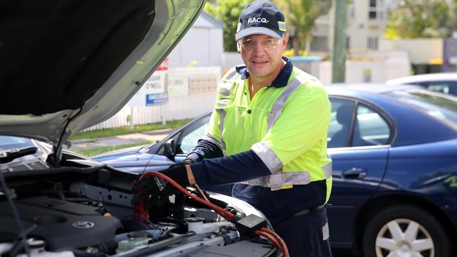 A flat battery is one of the most common problems roadside assistance attended. Picture: Jack Lawrie