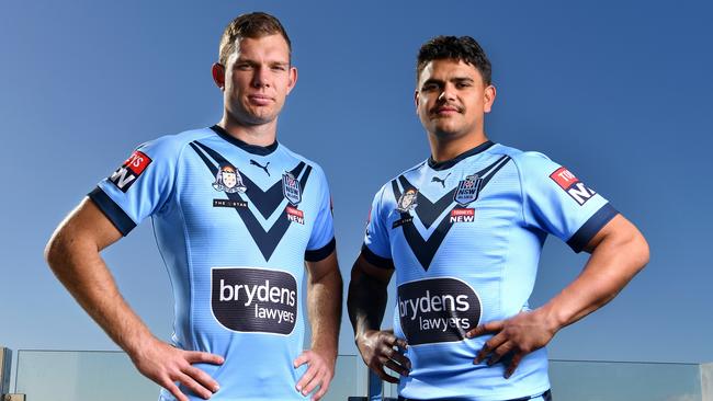 Tom Trbojevic and Latrell Mitchell are the game’s box office stars. Picture: Grant Trouville/NRL