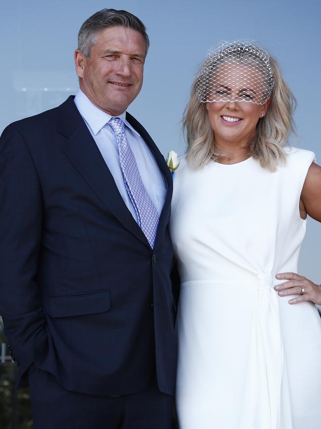 Armytage with husband Richard Lavender. Picture: Sam Ruttyn