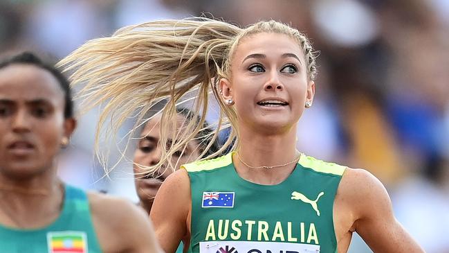 Jessica Hull competing at the World Athletics championships in Oregon last year.