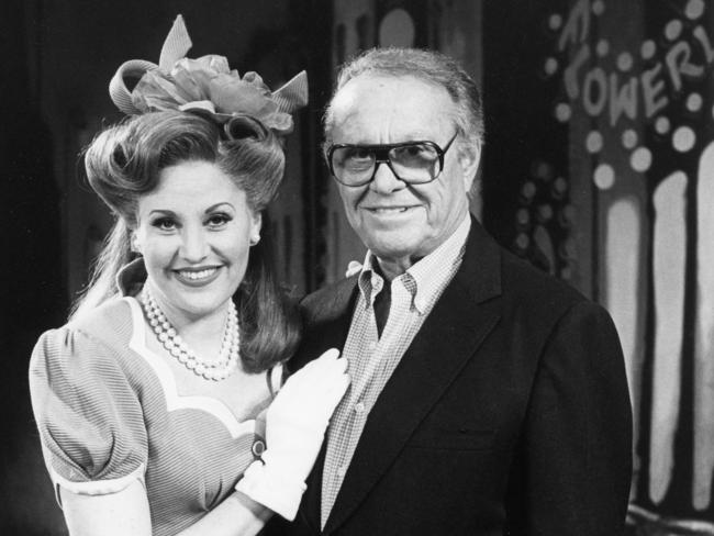 Sid Luft with his daughter Lorna Luff, in character as Miss Adelaide from Guys And Dolls. Picture: Supplied