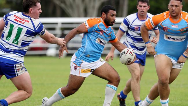 Northern Pride's Denzel King in action against Brothers earlier in the Lightning Challenge campaign. PICTURE: STEWART McLEAN