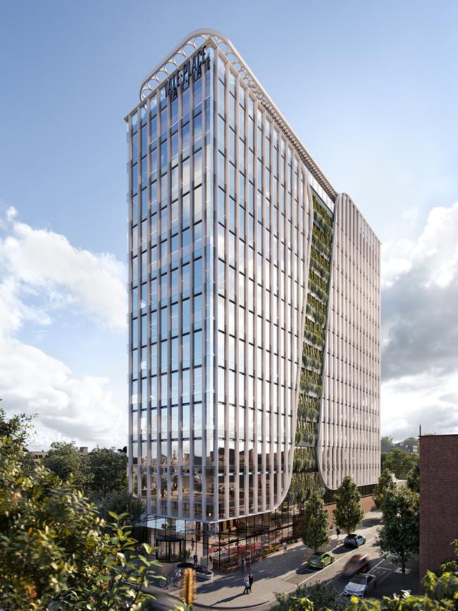 Yale Place, at 16 Gheringhap St, Geelong, is an office development from Livv Developments. It has 13 storeys and will include a rooftop bar and restaurant.