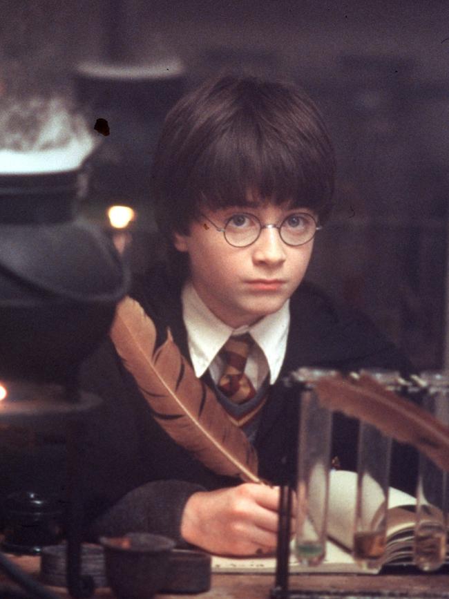 Daniel Radcliffe in the 2001 film Harry Potter and the Philosopher's Stone.