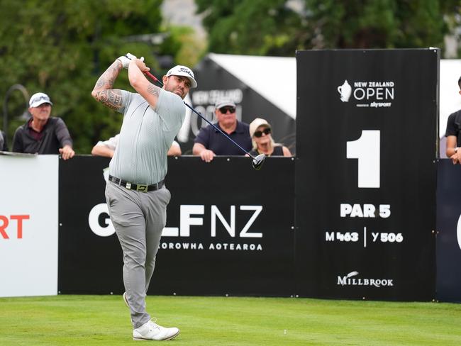 Australia’s Ryan Peake during round three of the NZ Open. Picture: Michael Thomas / Photosport