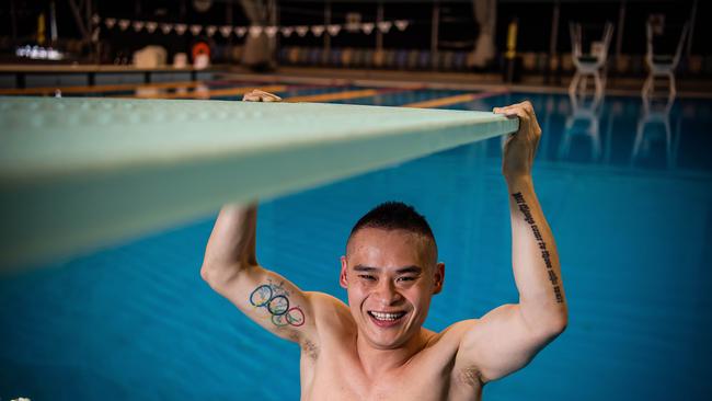 Australia's oldest diving debutant Shixin Li. Picture: Tom Huntley