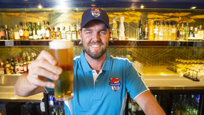 Get a slab of Australian golfer Marc Leishman’s Leishman Lager at our special price. Picture: Sarah Matray