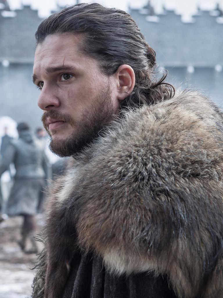 Rugged up as Jon Snow on GOT. Picture: Helen Sloan/HBO