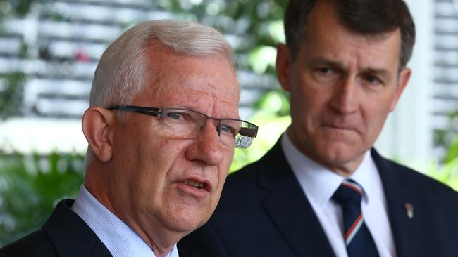 Michael Roche with former Brisbane lord mayor Graham Quirk. File picture