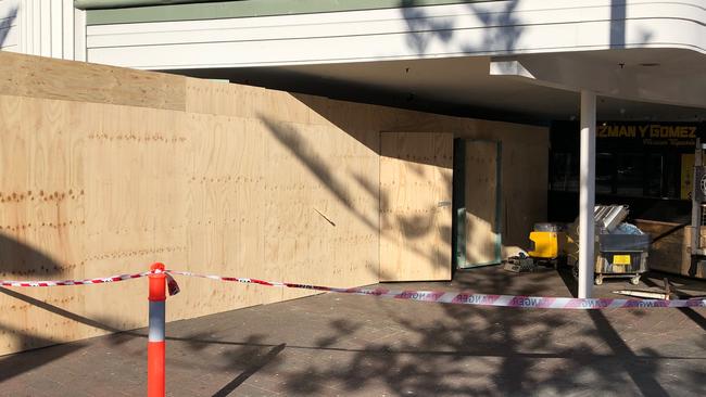 The old Manly McDonald’s restaurant currently being boarded up.