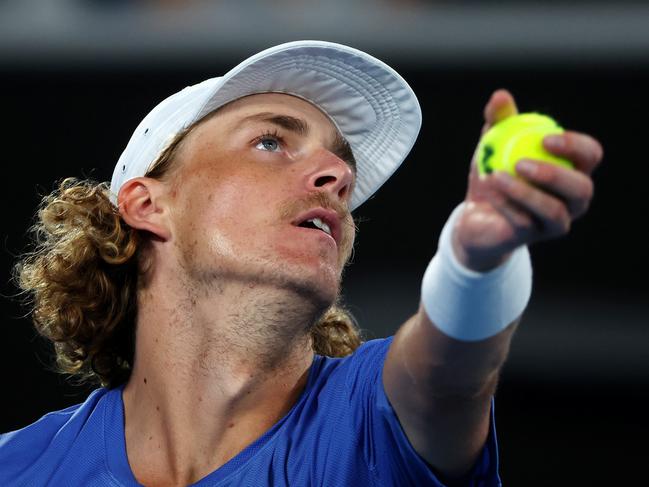 MELBOURNE, JANUARY 18, 2024: Australian Open Tennis 2024 - Day Five. Casper Ruud in action against Max Purcell in their second round match. Picture: Mark Stewart