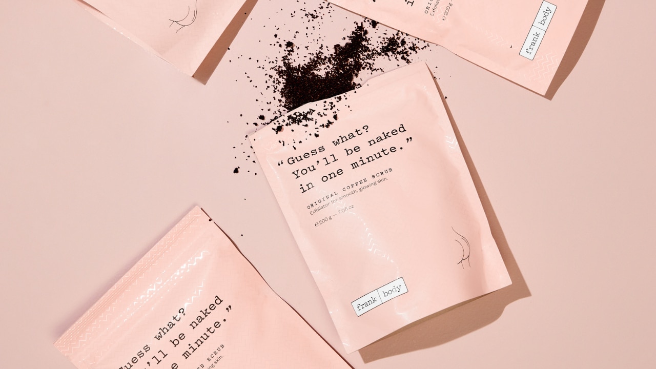 The sellout Original Coffee Scrub tackles a range of skin concerns. Picture: Supplied.