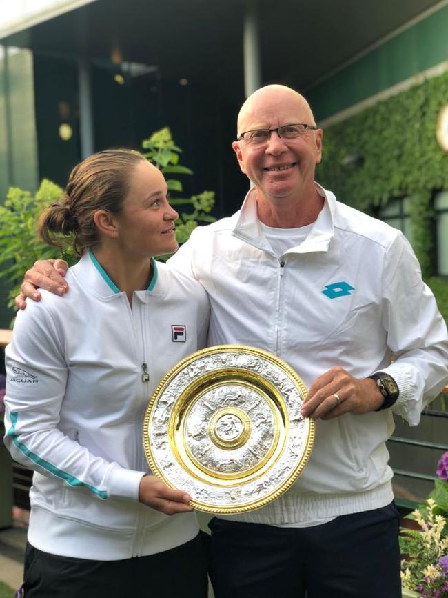 Ash Barty with coach Craig Tyzzer