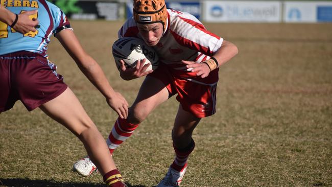 Renouf Shield action: Keebra Park v Palm Beach Currumbin.