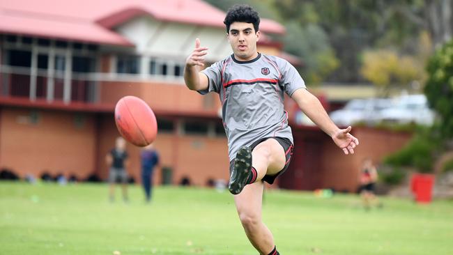 Xavier Tranfa was one of Rostrevor’s best in the match against St Michael’s on Saturday. Picture: Tom Huntley