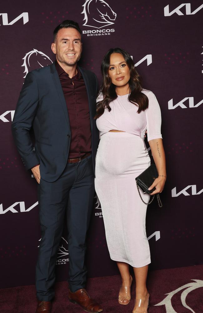 Darius and Kayla Boyd at the Broncos Season Launch at the Tivoli on March 5. Picture: Annette Dew