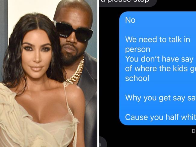 Kanye shares explosive private Kim texts