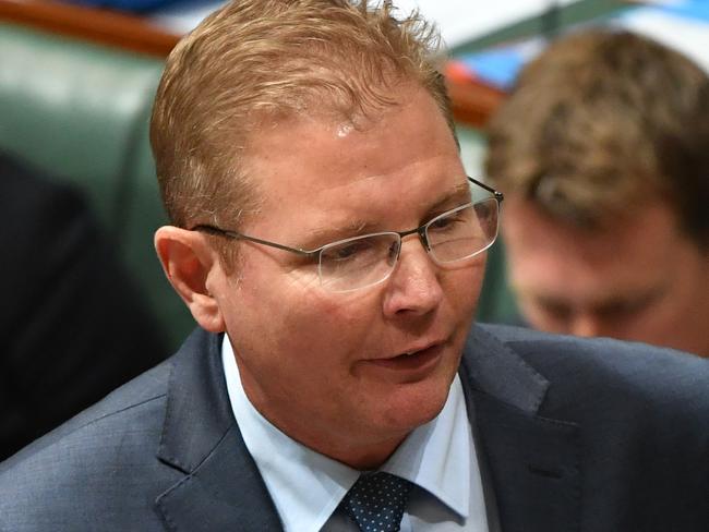 Minister for Small Business Craig Laundy during Question Time in the House of Representatives at Parliament House in Canberra, Monday, February 26, 2018. (AAP Image/Mick Tsikas) NO ARCHIVING