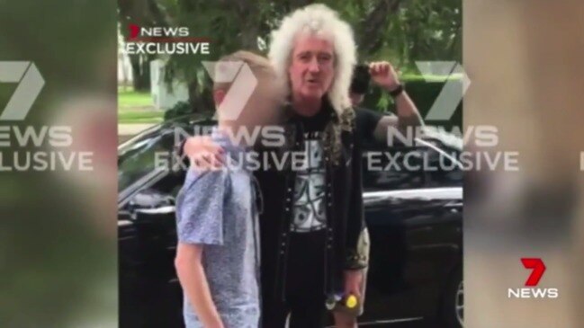 Queen guitarist in altercation with 7 News cameraman (7 News)