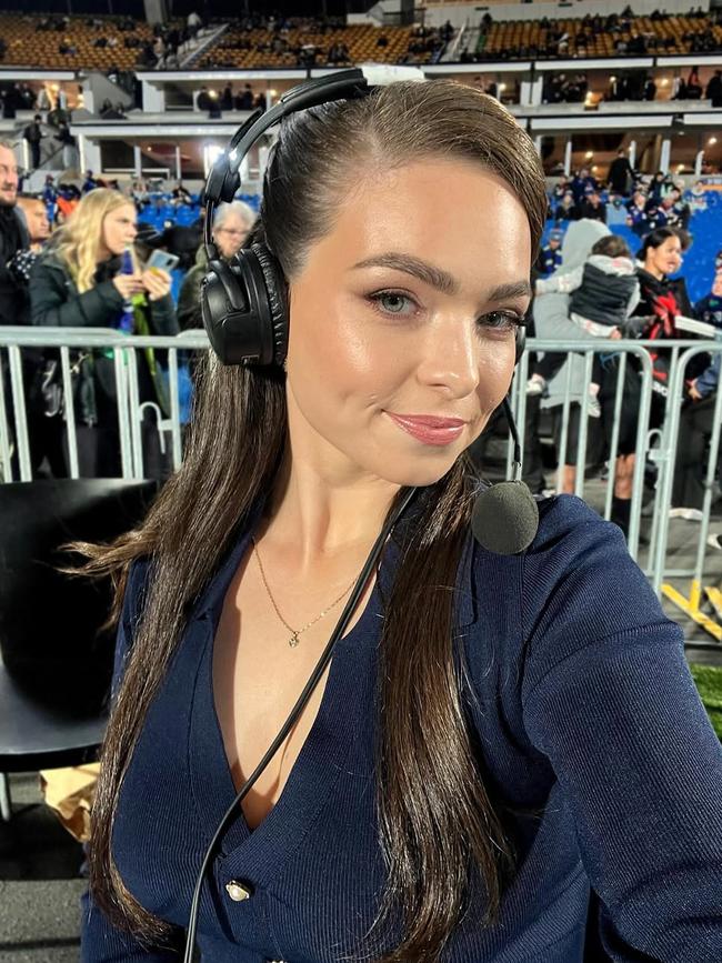 Salmond is a popular NRL sideline reporter. Photo: Instagram.