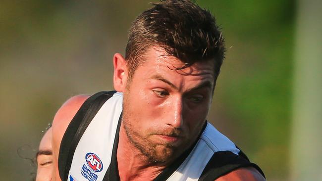 Ruckman Matthew Dennis is back for a full season with the Palmerston Magpies. Picture: Glenn Campbell