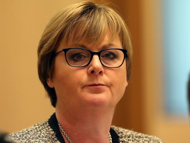 Minister for Defence Senator Linda Reynolds appearing at a Defence estimates hearing at Parliament House in Canberra. Picture Kym Smith