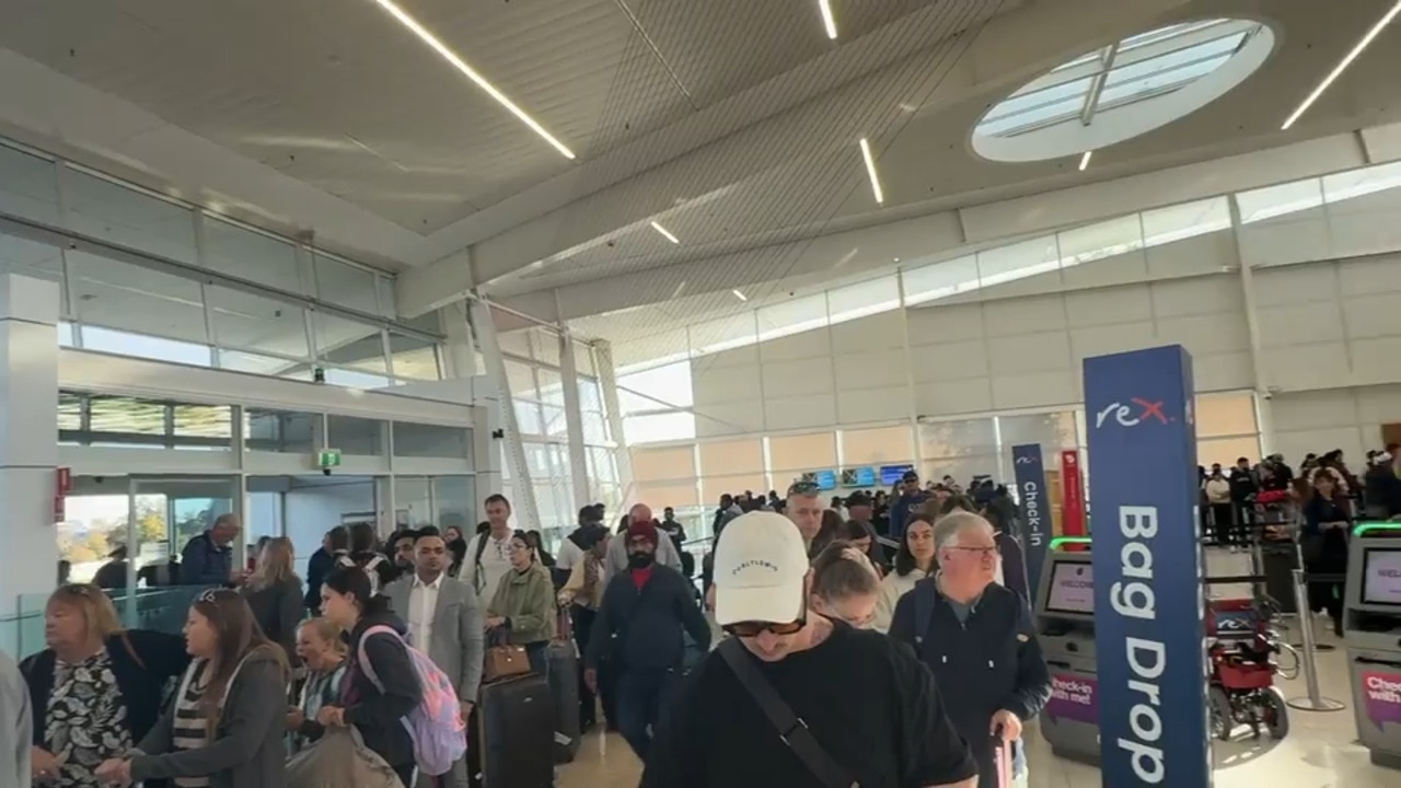 Major flight delays at Adelaide Airport